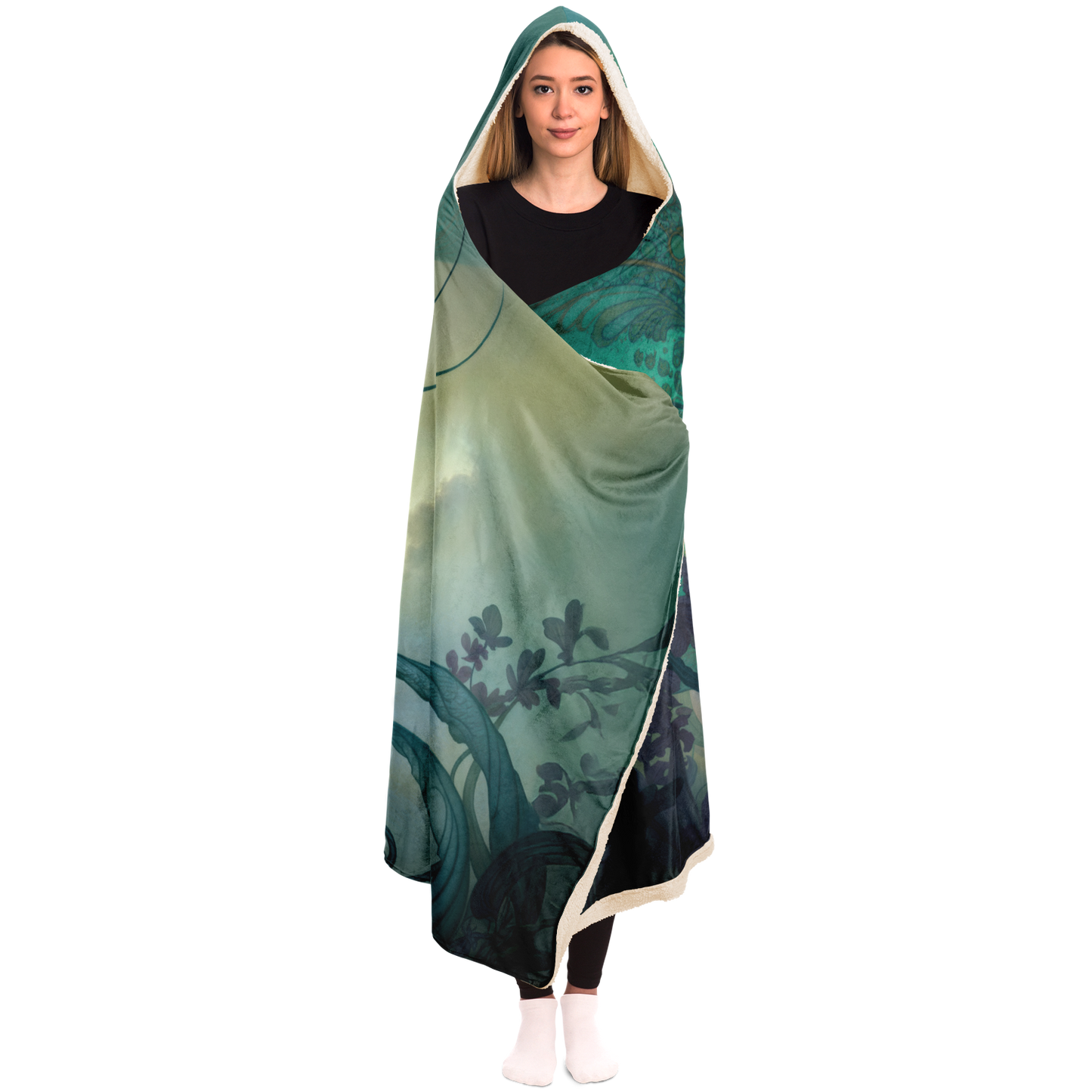 Silent Eyes Hooded Blanket